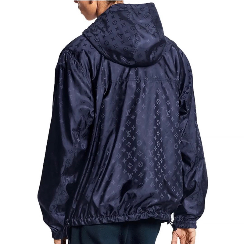 LV Louis Vuitton 爆款 滿版風衣外套  雙面穿 48 九成