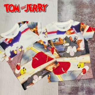 日牌 Graniph 湯姆貓與傑利鼠 Tom and Jerry 童裝兒童幼兒男女T恤卡通印花上衣短袖棉圓領衣服TEE