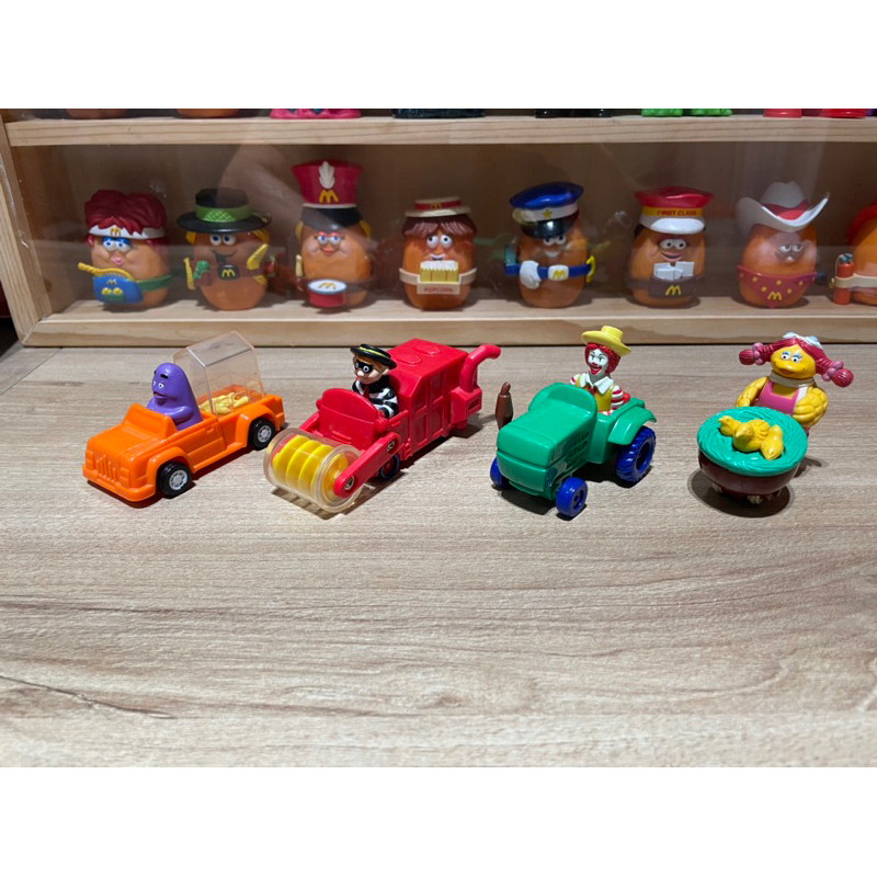 早期 二手 麥當勞 1995年 四小福 玩具 玩具車 開心農場