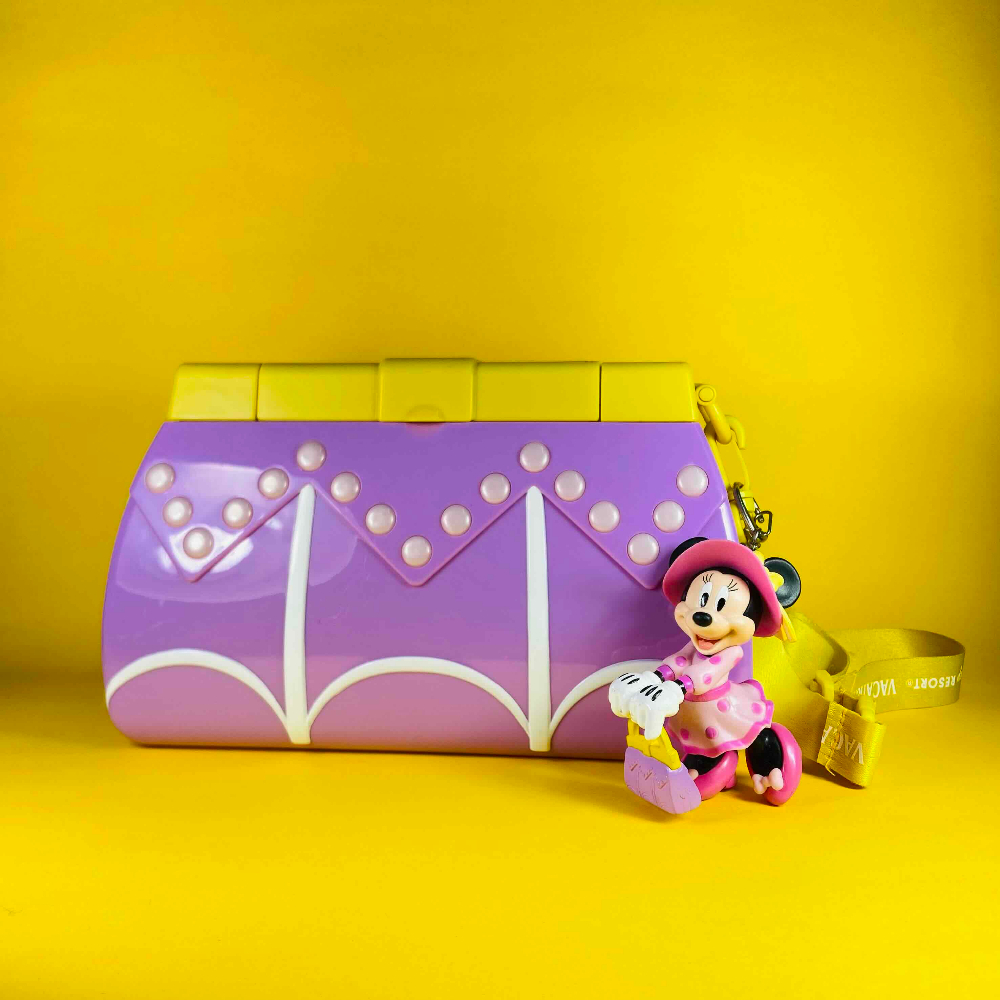 日本東京 迪士尼樂園 限定 米妮 手提包 吊飾 爆米花桶 米奇 米老鼠 p125