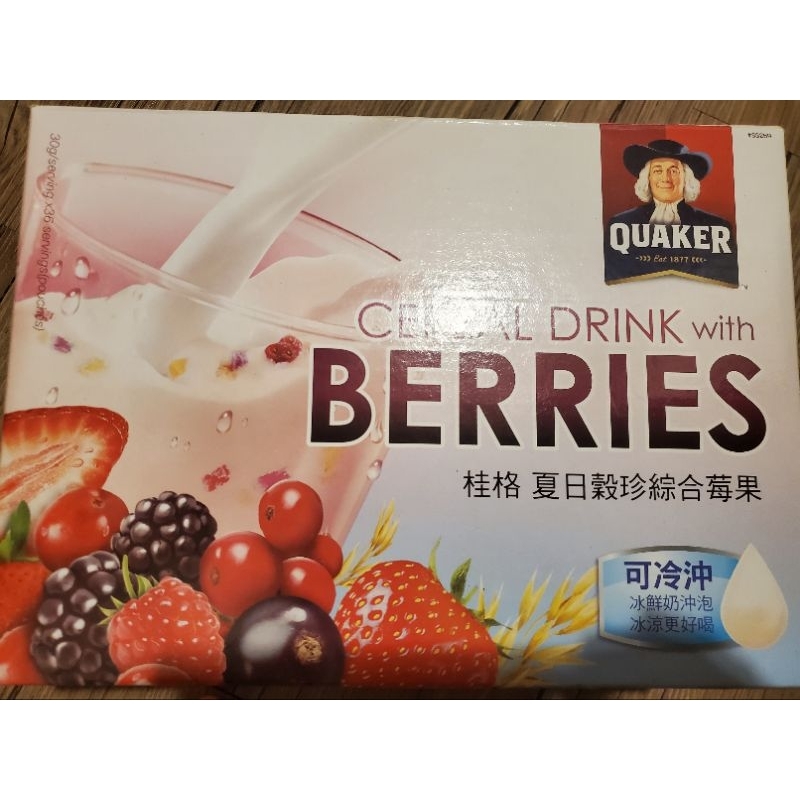 桂格夏日穀珍綜合莓果30包，一包6.6元