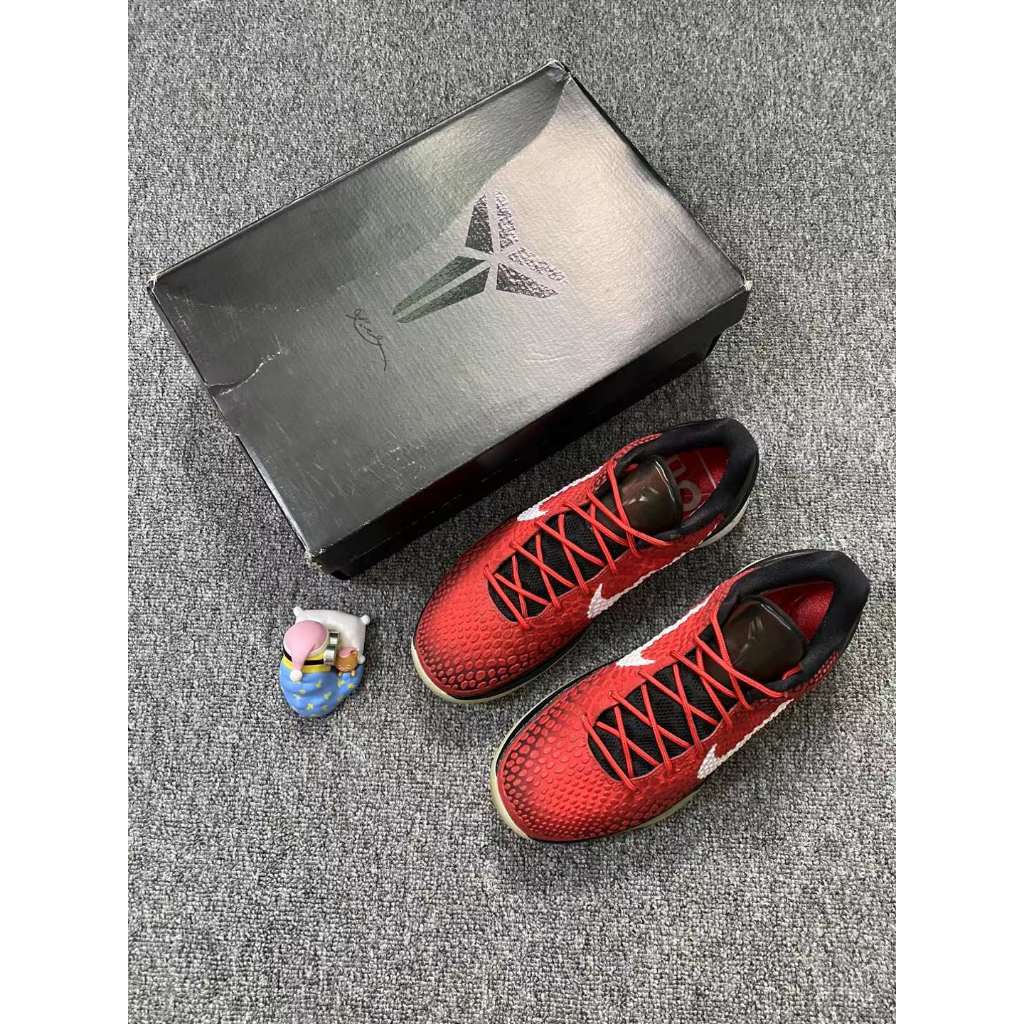 《二手寄賣》Nike Kobe 6 黑紅 US8 有原盒 瑕疵已拍出
