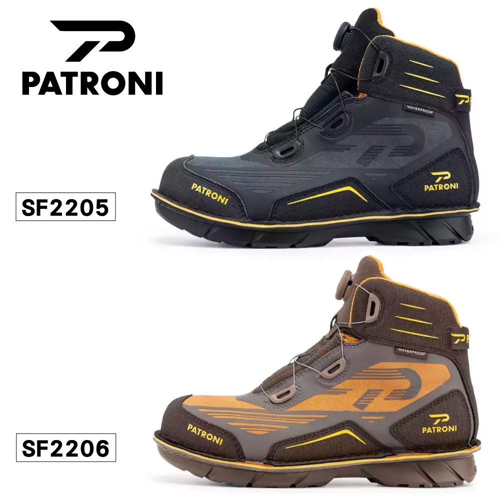 39五金小舖 PATRONI SD防水快旋鈕抗靜電安全鞋 SF2205黑色 SF2206咖啡