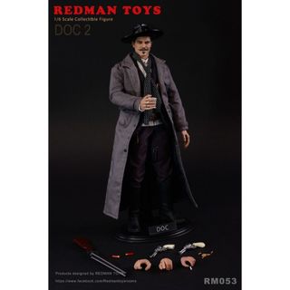 咩咩Q~~全新 REDMAN TOYS RM053 1/6 The COWBOY DOC2 墓碑鎮 鎮長