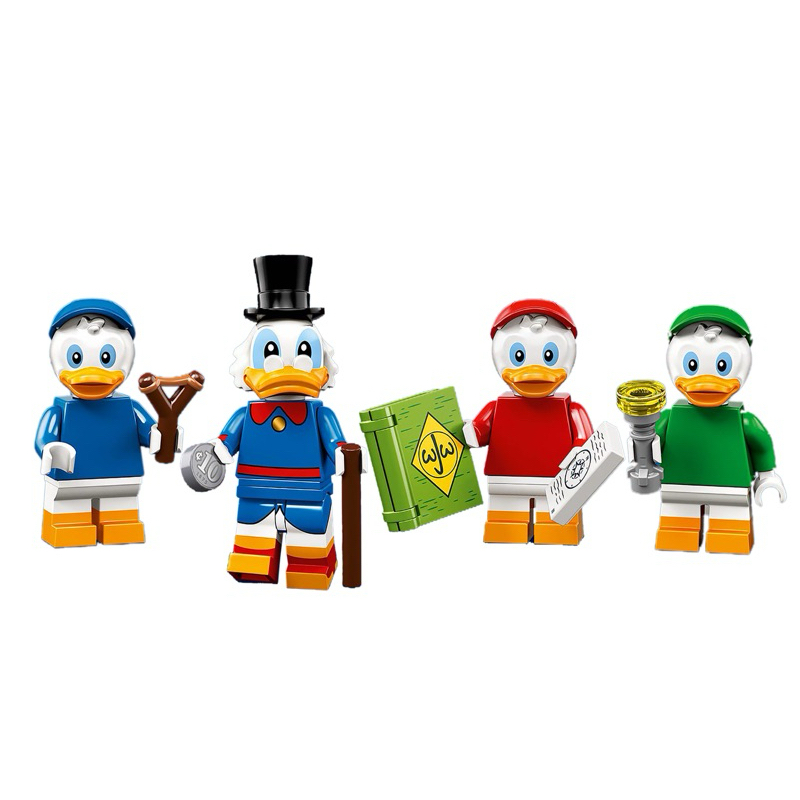 ［ 愛理不理 ］LEGO 樂高 71024 迪士尼人偶第二代 史高治叔叔、紅、藍、綠小鴨，共四款合售