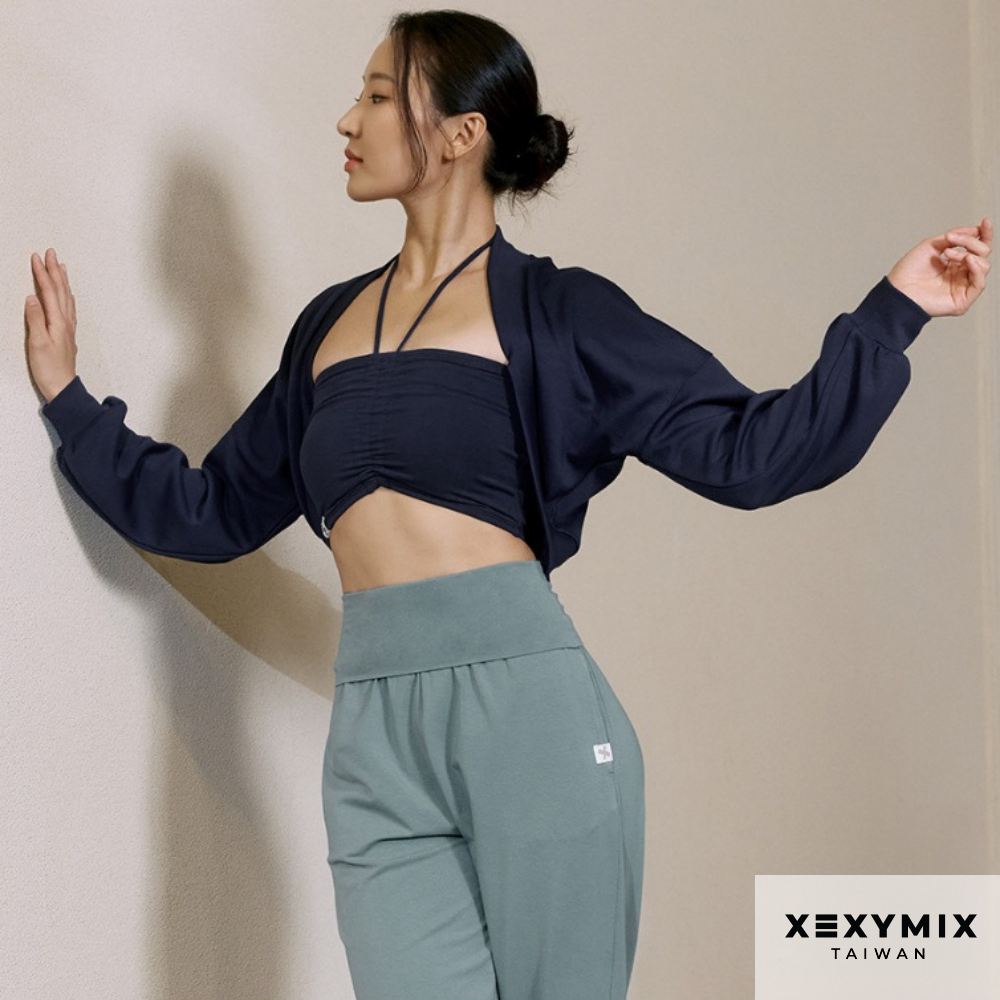 XEXYMIX 柔軟觸感綁帶Bolero長袖罩衫 XWFLT05H3 罩衫 瑜珈 LT05H3