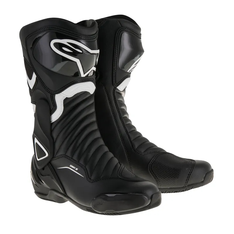 【德國Louis】Alpinestars SMX-6 V2 摩托車騎士車靴 A星長筒機車鞋黑白配色賽車鞋編號309073