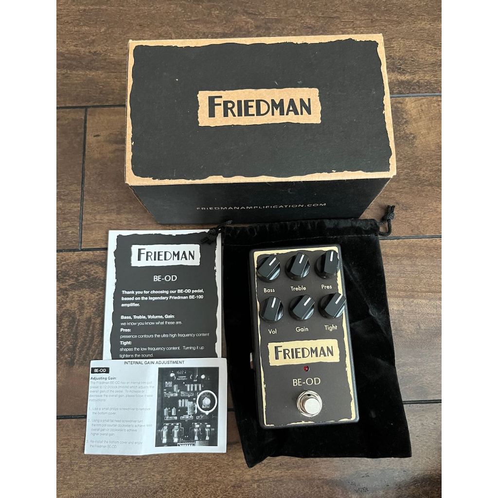 九成新 Friedman BE-OD Overdrive 吉他效果器