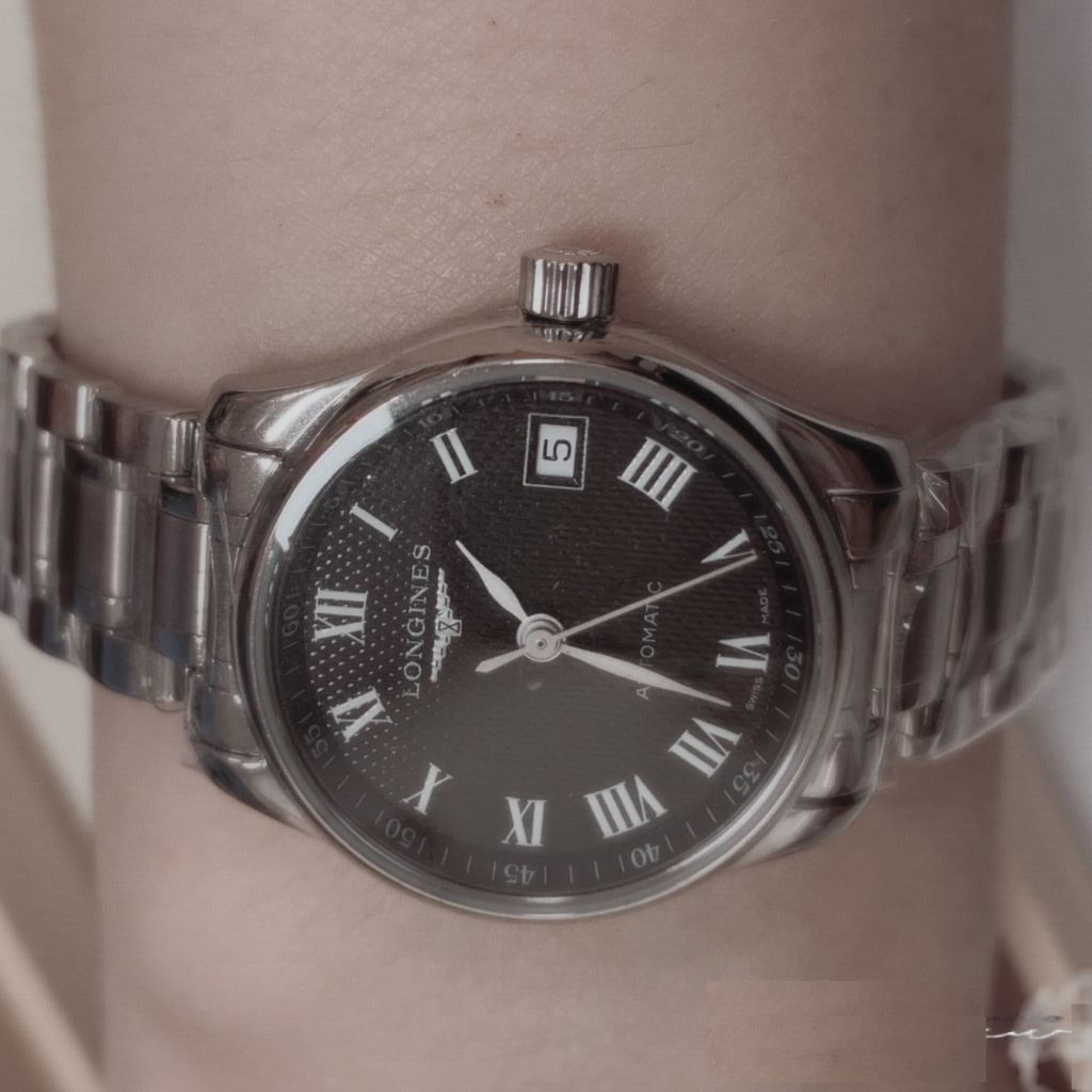 【LONGINES 浪琴】 不鏽鋼銀色錶帶自動女錶(L21284516) 實體店面出貨