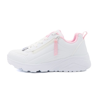 SKECHERS UNO LITE 拉鍊款 運動鞋 大童 白粉 S0228 (310387LWHT)