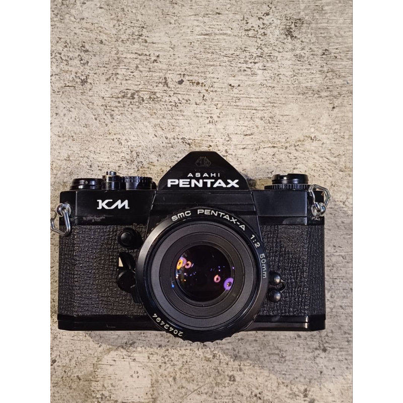 (一機一鏡) Pentax KM 全手動 機械單眼相機  smc 55mm f2  大光圈定焦鏡頭 ME MX