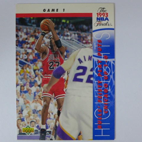 ~Michael Jordan/麥可·喬丹~MJ黑耶穌/空中飛人/名人堂 1993年UD GAME1.NBA籃球卡