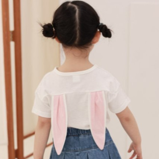 韓國童裝COCO RABBIT 可愛立體兔兔耳朵短袖上衣