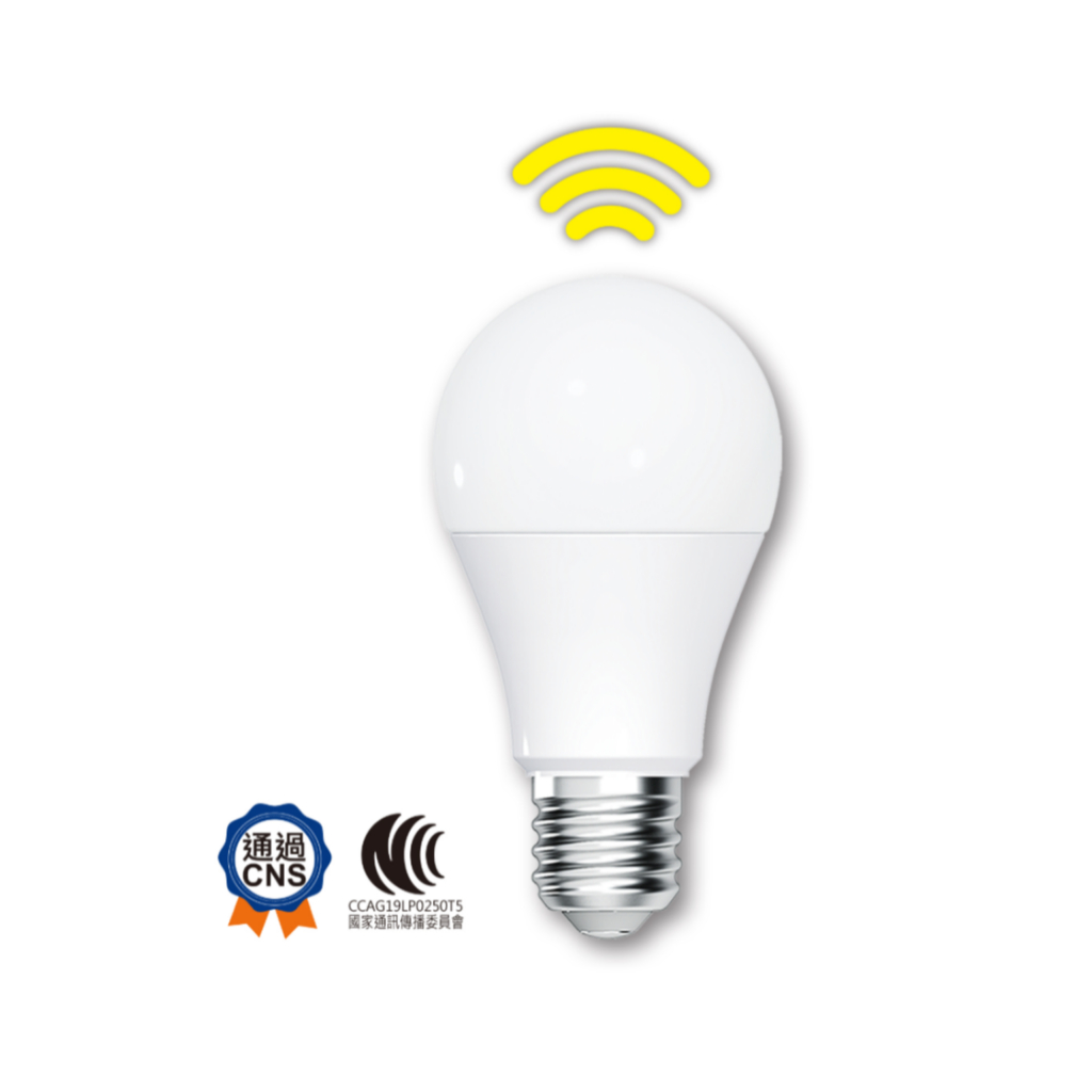【舞光】12W 感應燈泡 LED 微波感應  白光 黃光  E27 全電壓  通過NCC認證 保固二年