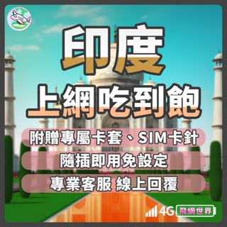 ✈️飛網世界 印度上網絡卡 德里 孟買 網絡卡 4G 印度網絡卡