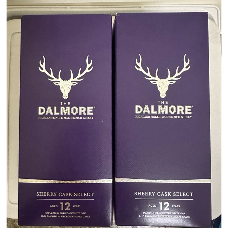 The Dalmore 大摩12年雪莉三桶 單一麥芽威士忌（不含酒瓶）空酒盒 收納盒 收藏品