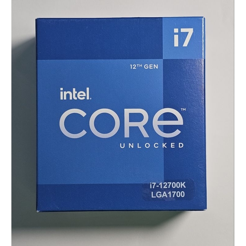 近全新intel core i7 12700K 12核 保固至2027/6