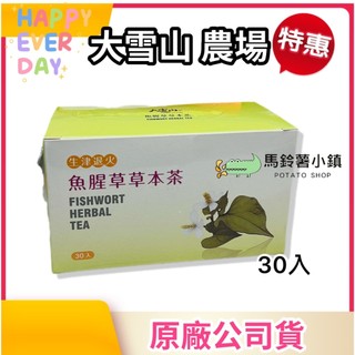 🎈魚腥草草本茶(3g*30包)《神農本草專家🏆》【大雪山農場】魚腥草 草本茶 茶包 魚腥草茶 台灣製造