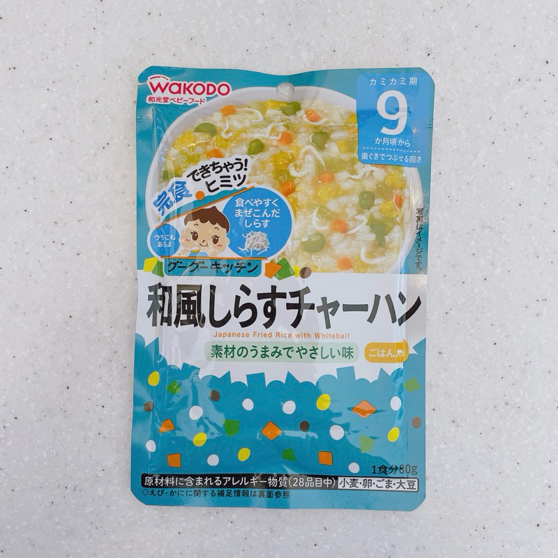 （即期良品）日本和光堂 9個月以上嬰兒副食品 寶寶粥 日式小沙丁魚風味80g