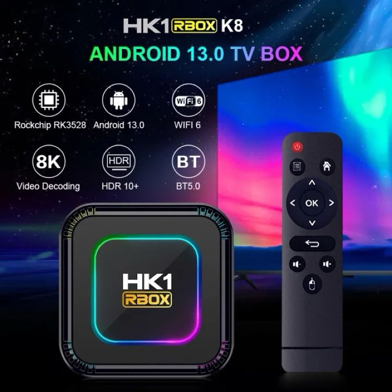 HK1 RBOX K8 Android13  機頂 盒電視 盒播放器