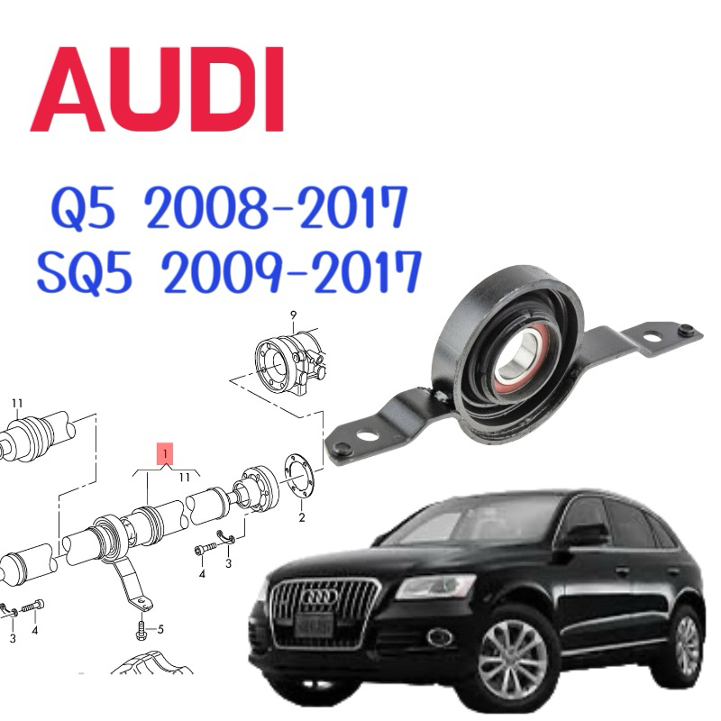 AUDI Q5 2008-2017/SQ5 2009-2017傳動軸中間吊架