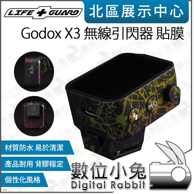 數位小兔【 LIFE+GUARD Godox X3 無線引閃器貼膜 】公司貨 保護貼 貼膜 包膜 引閃器