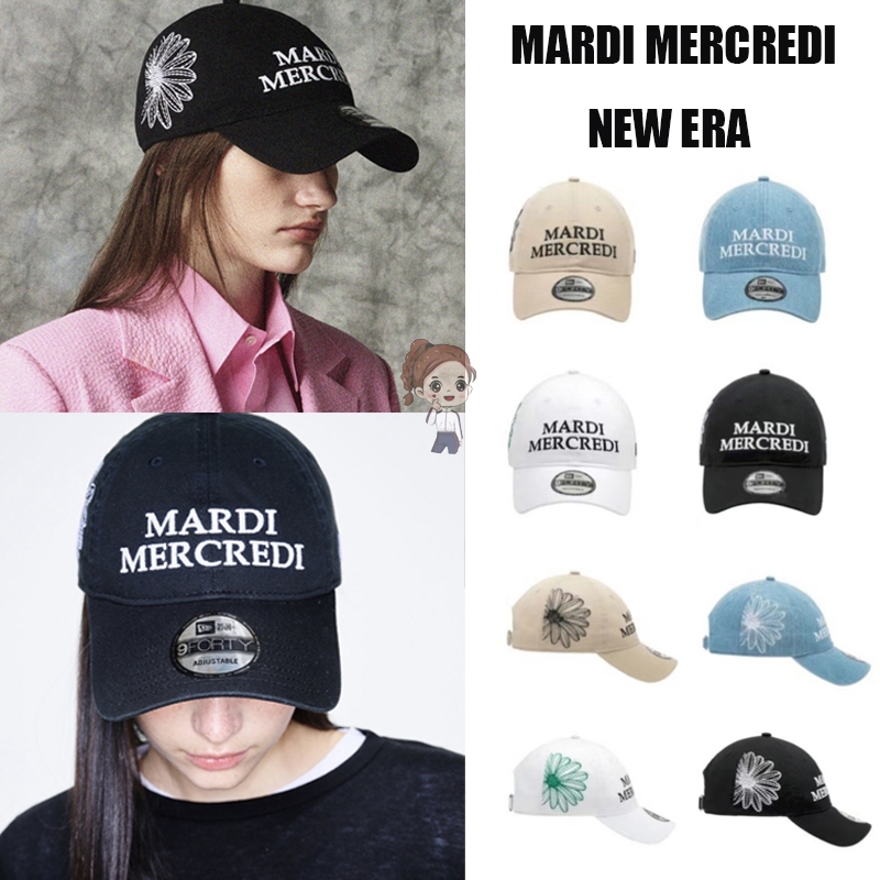 韓國連線 MARDI MERCREDI x NEW ERA 聯名棒球帽 鴨舌帽 遮陽帽 花朵帽子 男女同款 帽子