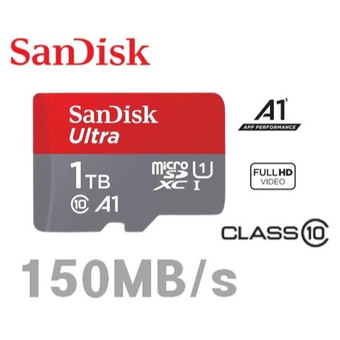 SanDisk 1TB MicroSD SDXC TF ULTRA  A1 C10 記憶卡 備份豆腐 150MB/s