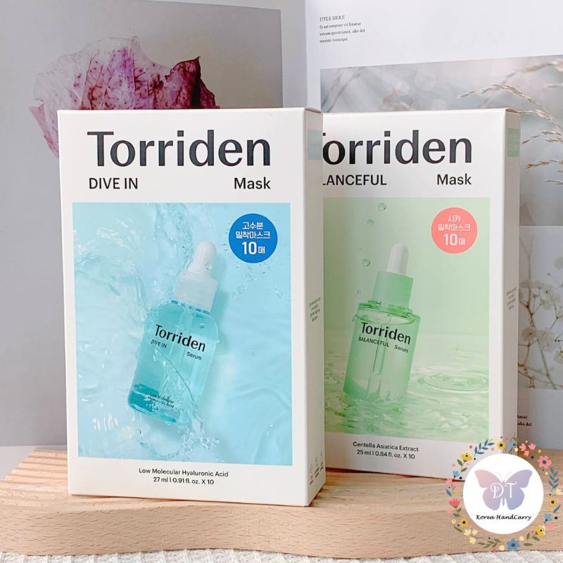 【滴滴踢⭐保證正品】 Torriden DIVE-IN 5D微分子玻尿酸保濕面膜 維他命亮白面膜 積雪草修護面膜 韓國