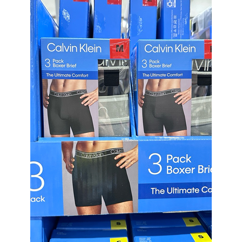 好市多代購CALVIN KLEIN BAMPOO BOXER男竹纖維內褲三件組 美國尺寸 S-XL號 COSTCO