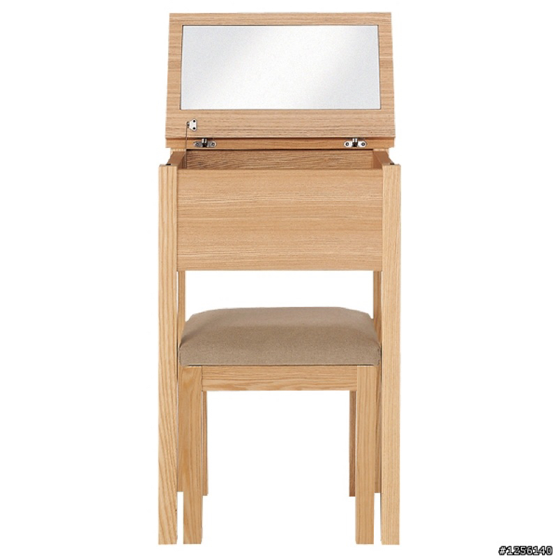 無印良品 muji二手 橡木化妝桌椅 附腳凳 日本原裝 實木 化妝台