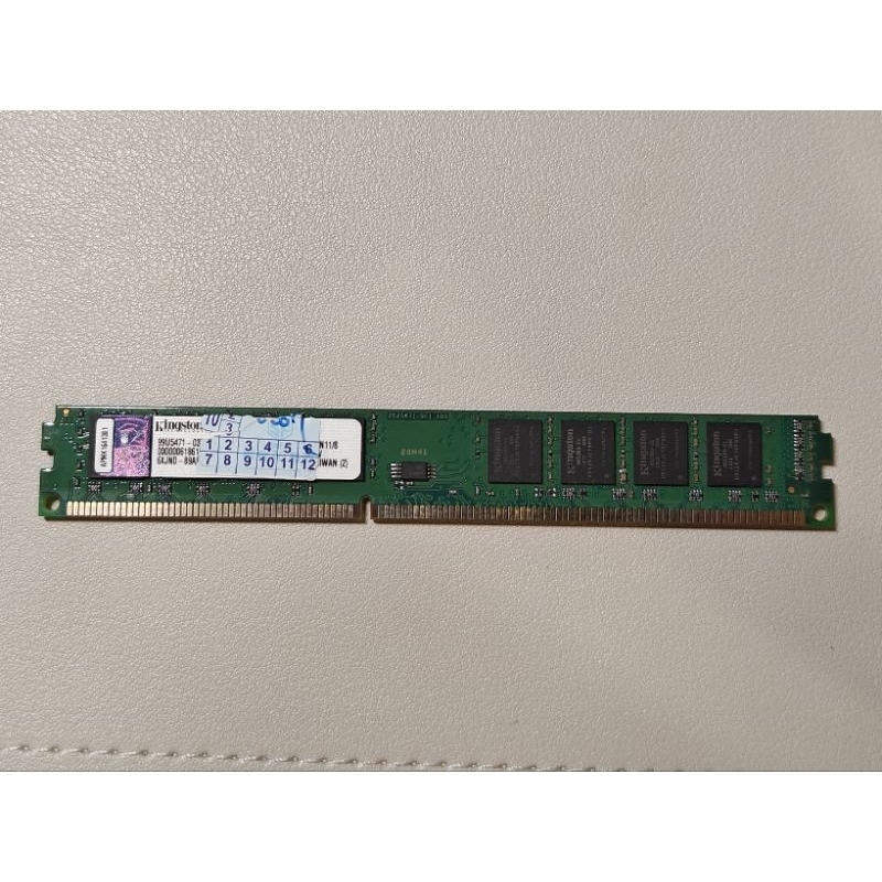 Kingston 金士頓 DDR3-1600 8G 雙面顆粒 窄版