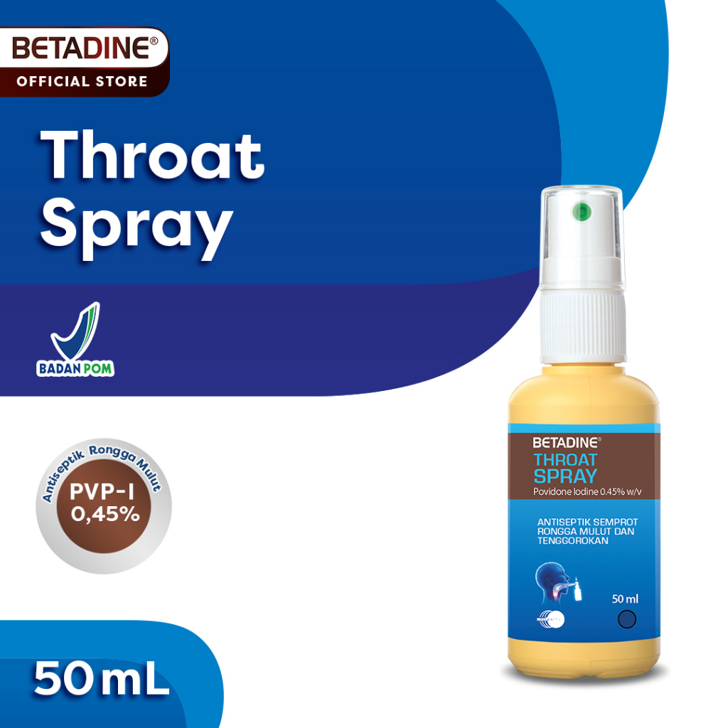 歐洲製 必達定 Betadine sore THROAT SPRAY /nasal care口腔噴液／舒鼻液 50ML