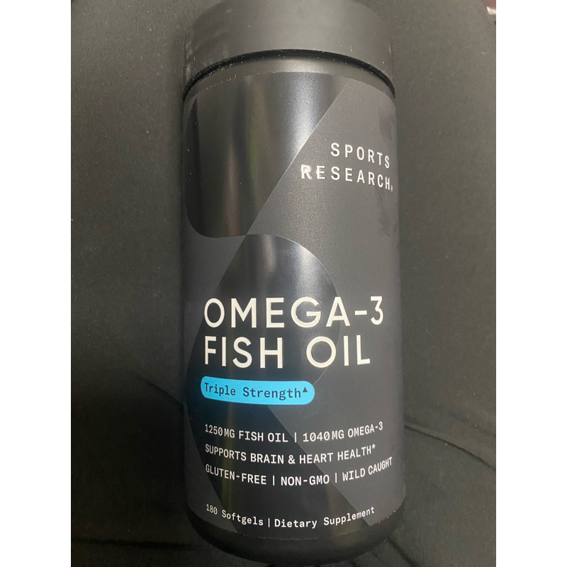 現貨 Sports Research 三倍強度 Omega 3 魚油 1250 毫克 -180顆