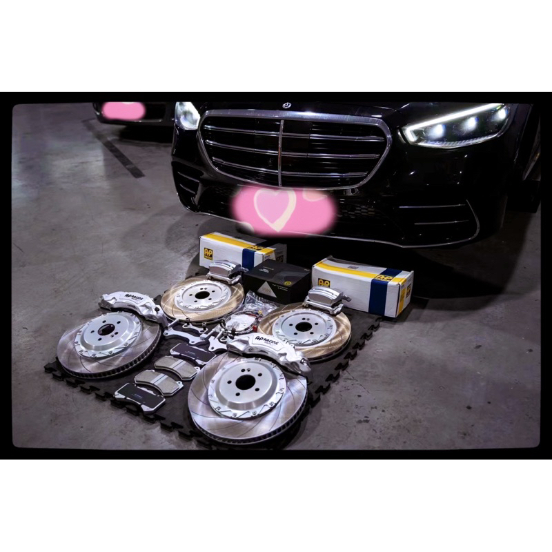 Benz W223 S‑Class S450 升級 英國 AP Racing CP9570 Mono R 大六活塞