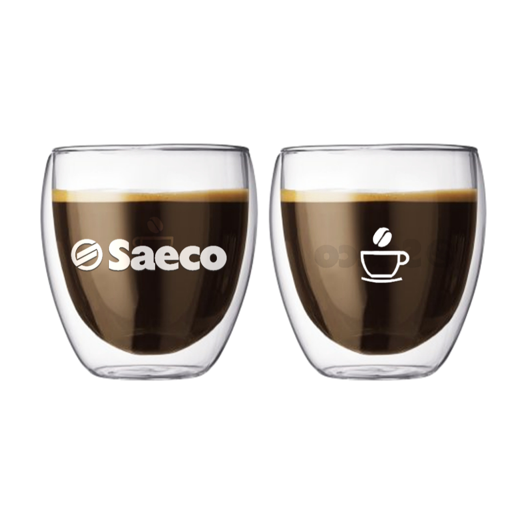 飛利浦咖啡機贈品 Seaco 雙層玻璃杯