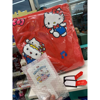 [全新] 7-11 三麗鷗 HELLO KITTY 50週年抽抽樂 A賞毛毯+B賞貓頭抱枕送小賞鏡子