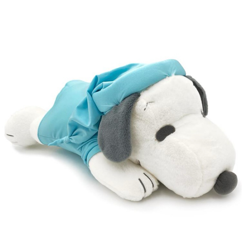 現貨！日本正版 2024 Peanuts Snoopy 史努比 史奴比 涼感衣服 趴姿娃娃 趴睡娃娃 抱枕 靠枕 公仔