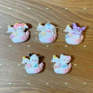 台灣 現貨 天鵝三麗鷗強力磁鐵（一套5入） 冰箱貼 三麗鷗 美樂蒂 大耳狗 酷洛米 kitty 帕恰狗 磁鐵