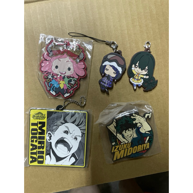 （日版 全新/中古）我的英雄學院 我英 各角色軟膠吊飾分售 蛙吹、綠谷、通行、荼毘、發目明