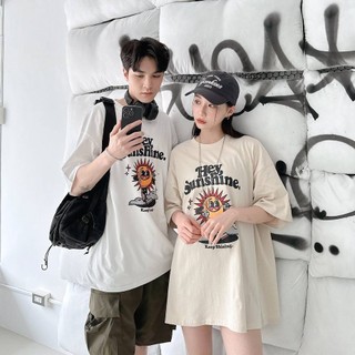 【PAGANS STORE】韓國 Hey Sunshine 太陽 笑臉 卡通 人物 印花 短袖 短tee