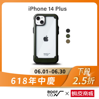 日本【ROOT CO.】iPhone 14 Plus 透明背板防摔手機殼 - 共三色