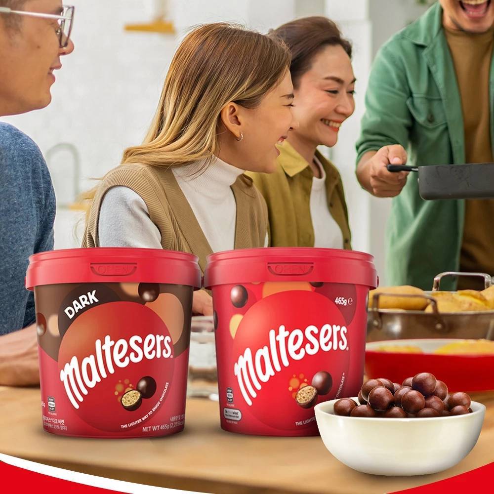 【maltesers麥提莎】麥芽脆心巧克力歡樂桶465g/桶(牛奶