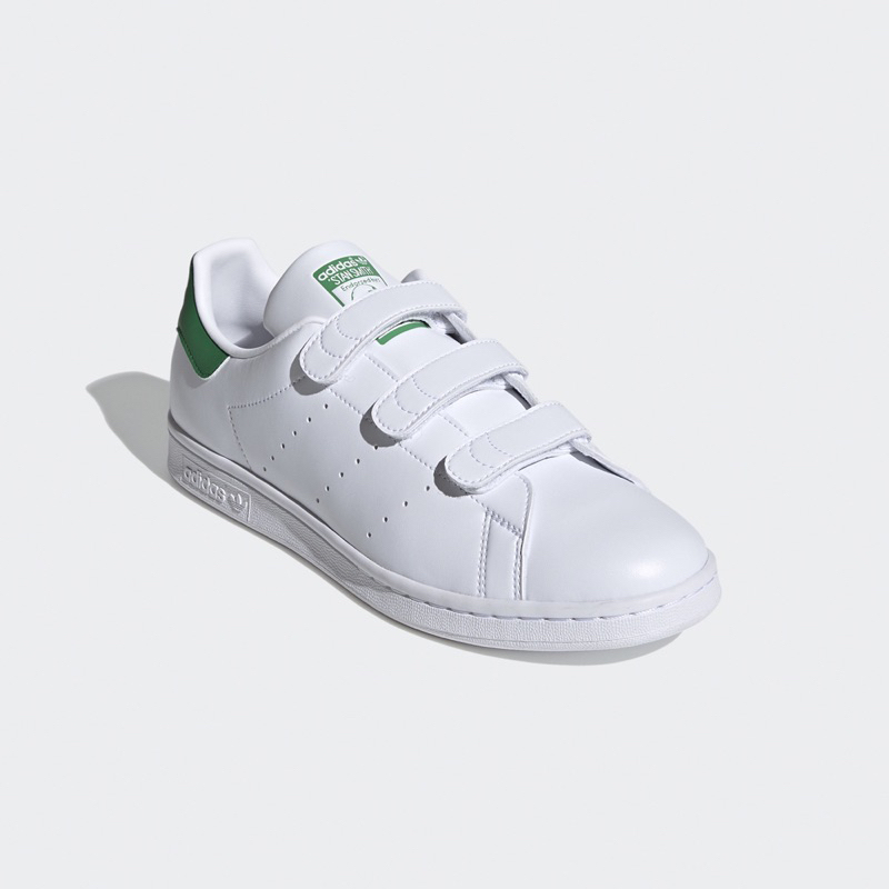 adidas Stan Smith 白綠魔鬼氈球鞋 23.5號