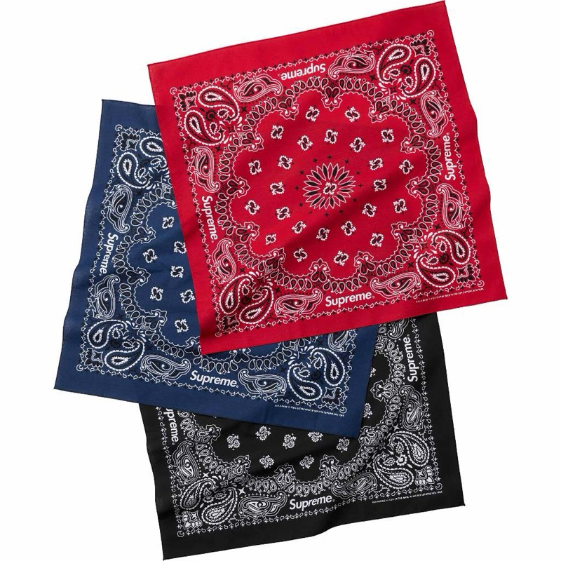 【area0439】2024 春夏 Supreme x Hav-A-Hank Bandanas 變形蟲 頭巾 方巾 手帕