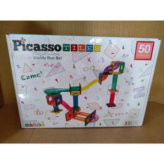 全新 美國 PicassoTiles 磁力積木 滾球迷宮軌道50片