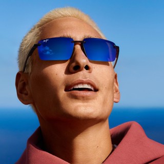 Maui Jim/茂宜睛眼鏡框 潮流米卡同款 無框男女士 大臉寬臉偏光適用 男生女生眼鏡架 MJ0626S【幸子眼鏡】