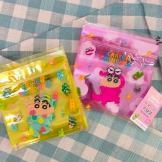 💗正版現貨💗蠟筆小新 夾鏈袋 10入 透明夾鏈袋 夾鏈整理袋 密封袋 可重複使用 糖果袋 禮品包裝袋 透明收納袋 OPP