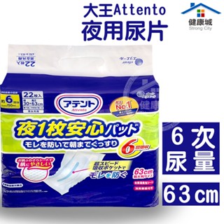日本大王 愛適多 夜間超安心尿片大量6回吸收(22片/包) 特大量 高吸收 尿片 夜用尿片-健康城