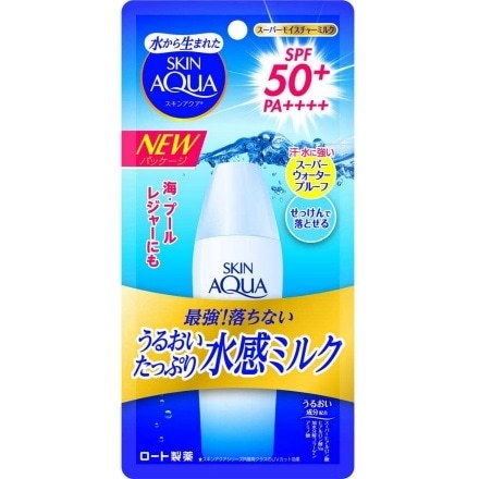 （補貨中） 24小時台灣出貨 日本 樂敦 SKIN AQUA 超保濕極效防曬 防水 防曬乳 40ml 日本製